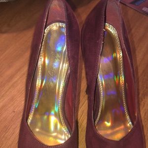 Woman’s herstyle heels